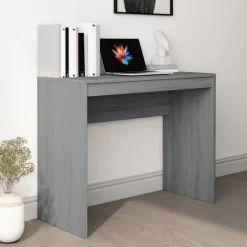 vidaXL skrivebord 90x40x72 cm konstrueret træ grå sonoma-eg