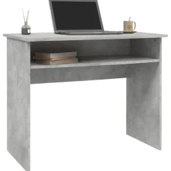vidaXL skrivebord 90x50x74 cm konstrueret træ betongrå