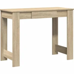 vidaXL skrivebord 100x45x75 cm konstrueret træ sonoma-eg
