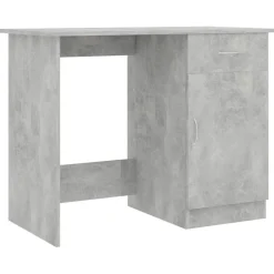 vidaXL skrivebord 100x50x76 cm konstrueret træ betongrå