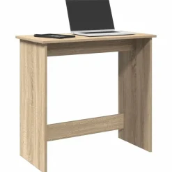 vidaXL skrivebord 80x40x75 cm konstrueret træ sonoma-eg