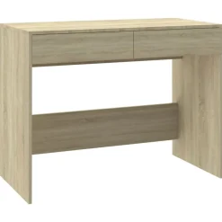 vidaXL skrivebord 101x50x76,5 cm konstrueret træ sonoma-eg