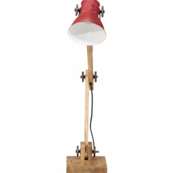 vidaXL skrivebordslampe 25 W 23x18x96 cm E27 rustik rød