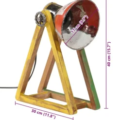 vidaXL skrivebordslampe 25 W 30x17x40 cm E27 flerfarvet