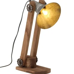 vidaXL skrivebordslampe 23x13x52 cm 25 W E27 vintagesølv