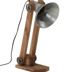 vidaXL skrivebordslampe 23x13x52 cm 25 W E27 vintagesølv