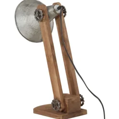 vidaXL skrivebordslampe 23x13x52 cm 25 W E27 vintagesølv
