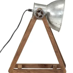 vidaXL skrivebordslampe 30x17x40 cm 25 W E27 vintagesølv