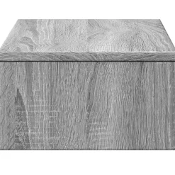vidaXL skærmholder med skuffer 50x27x15 cm konstrueret træ grå sonoma