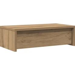 vidaXL skærmholder med skuffer 50x27x15 cm konstrueret træ kunsteg