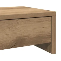 vidaXL skærmholder med skuffer 50x27x15 cm konstrueret træ kunsteg