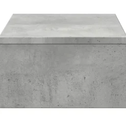 vidaXL skærmholder med skuffer 50x27x15 cm konstrueret træ betongrå