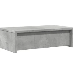 vidaXL skærmholder med skuffer 50x27x15 cm konstrueret træ betongrå