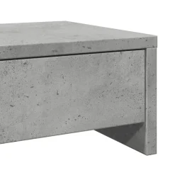 vidaXL skærmholder med skuffer 50x27x15 cm konstrueret træ betongrå