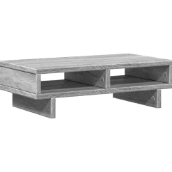 vidaXL skærmholder 50x27x15 cm konstrueret træ grå sonoma