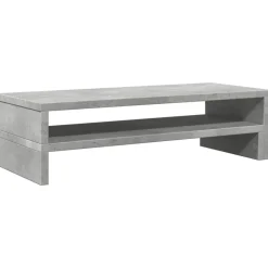 vidaXL skærmholder 54x22x15 cm konstrueret træ betongrå
