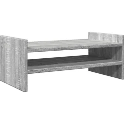 vidaXL skærmholder 50x27x20 cm konstrueret træ grå sonoma