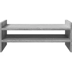 vidaXL skærmholder 50x27x20 cm konstrueret træ grå sonoma