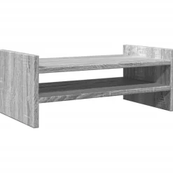 vidaXL skærmholder 50x27x20 cm konstrueret træ grå sonoma