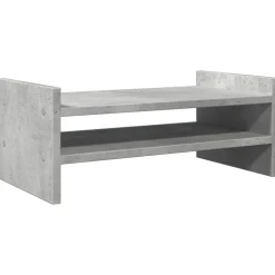 vidaXL skærmholder 50x27x20 cm konstrueret træ betongrå