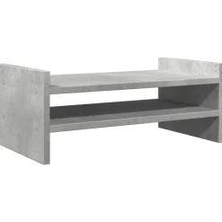 vidaXL skærmholder 50x27x20 cm konstrueret træ betongrå