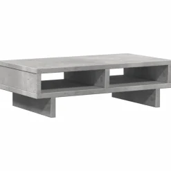 vidaXL skærmholder 50x27x15 cm konstrueret træ betongrå