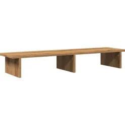 vidaXL skærmholder 100x27x15 cm konstrueret træ kunsteg