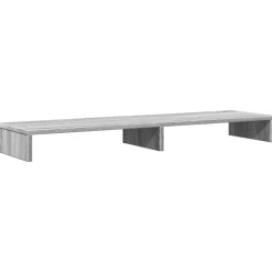 vidaXL skærmholder 100x27x10 cm konstrueret træ grå sonoma