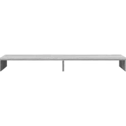 vidaXL skærmholder 100x27x10 cm konstrueret træ grå sonoma