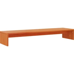 vidaXL skærmholder 100x27x15 cm massivt fyrretræ gyldenbrun