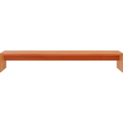 vidaXL skærmholder 100x27x15 cm massivt fyrretræ gyldenbrun