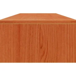vidaXL skærmholder 100x27x15 cm massivt fyrretræ gyldenbrun