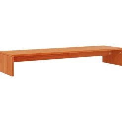 vidaXL skærmholder 100x27x15 cm massivt fyrretræ gyldenbrun
