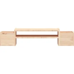 vidaXL skærmholder 70x27,5x15 cm massivt fyrretræ