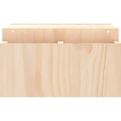 vidaXL skærmholder 70x27,5x15 cm massivt fyrretræ