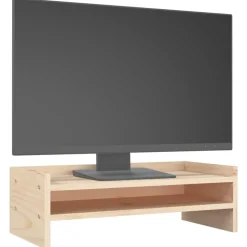 vidaXL skærmholder 50x24x16 cm massivt fyrretræ