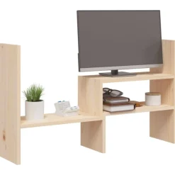 vidaXL skærmholder (39-72)x17x43 cm massivt fyrretræ