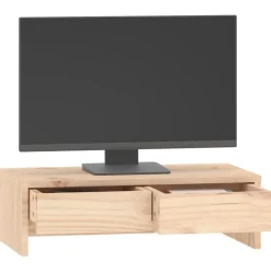 vidaXL skærmholder 50x27x15 cm massivt fyrretræ