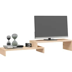 vidaXL skærmholder (52-101)x22x14 cm massivt fyrretræ