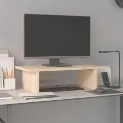 vidaXL skærmholder 50x27x15 cm massivt fyrretræ