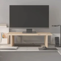 vidaXL skærmholder 50x27x15 cm massivt fyrretræ