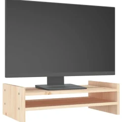 vidaXL skærmholder 50x27x15 cm massivt fyrretræ