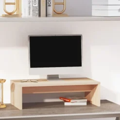 vidaXL skærmholder 50x27x15 cm massivt fyrretræ