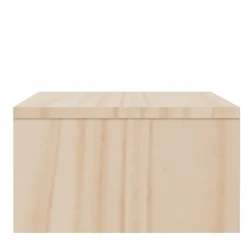 vidaXL skærmholder 100x27x15 cm massivt fyrretræ