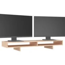vidaXL skærmholder 100x27x14 cm massivt fyrretræ