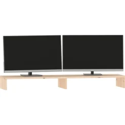 vidaXL skærmholder 100x27x10 cm massivt fyrretræ