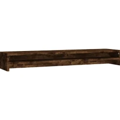 vidaXL skærmstander 100x24x13 cm konstrueret træ røget egetræsfarve