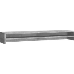vidaXL skærmstander 100x24x13 cm konstrueret træ betongrå
