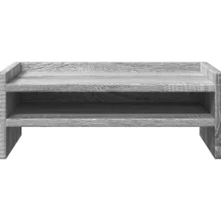 vidaXL skærmstander 42x24x16 cm konstrueret træ grå sonoma-eg