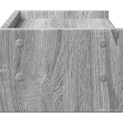 vidaXL skærmstander 42x24x16 cm konstrueret træ grå sonoma-eg